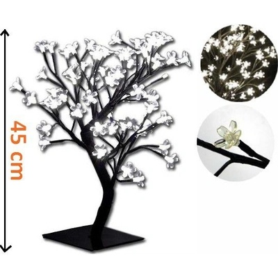 Nexos 1997 Dekorativní LED osvětlení strom s květy studeně bílé