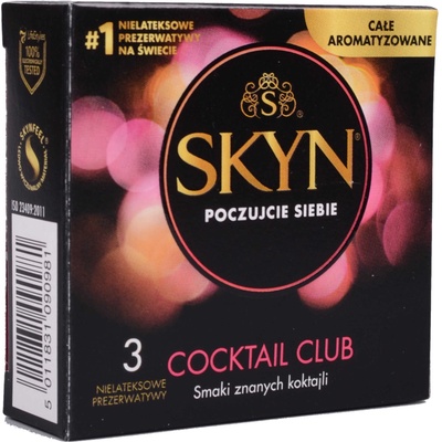 SKYN Cocktail Club - презервативи без латекс (3 бр. )