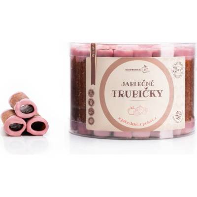 Trutna Jablečné trubičky s jahodovou polevou dóza 420 g