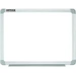 Office products Бяла магнитна дъска с алуминиева рамка 90 х 120 см