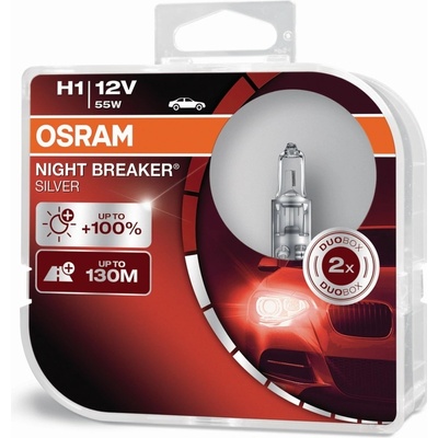 Osram Night Breaker Silver H1 P14,5s 12V 55W 2 ks