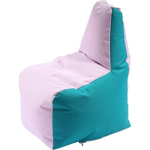 PUFRELAX Пуф, стол за деца 2-8 г. , 120л. Sunlounger Junior - Panama Pink Clouds, Водоустойчив, Перящ се калъф, Пълнеж от Полистиролни перли, 8373 (PUF-G-SJ-PEX-PIC) - topmall