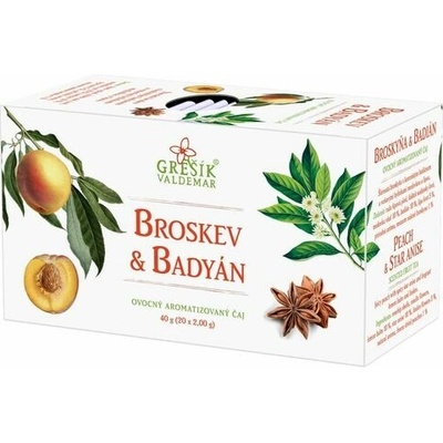 Grešík Broskev & Badyán 20 x 2 g