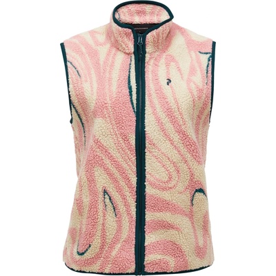 Peak Performance Дамски поларен елек Peak Performance Women's Graphic Pile Vest Fleece vest - Topo Swirl (132-1602-0114)