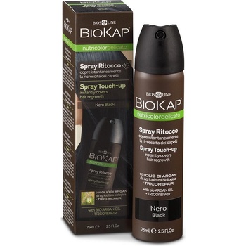 Biosline Biokap Delicato Spray Touch Up Nutricolor Černá 75 ml