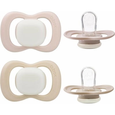 b.box cumlíky silikon Glow svetlo ružová/latte 2ks