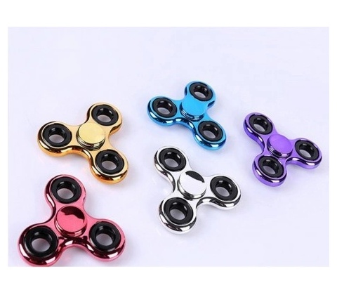 Fidget spinner KOVOVÝ růžový