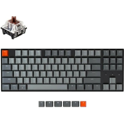 Keychron K8 TKL Hot-Swappable Gateron Optical Brown Switch RGB Backlight (K8-P3)