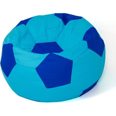 Sako bag pouffe koule modrá- chrpa XXL 140 cm
