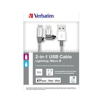 Verbatim 48869 USB (2.0), USB A (2.0) M/USB micro, 2m