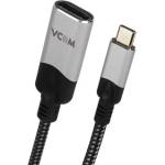 VCOM Преходник VCom CU422MV-8K-0.15, USB Type-C мъжки към DisplayPort женски, 8K при 60Hz, Thunderbolt 3, USB 3.2/3.1, 0.15 m, алуминиев корпус (CU422MV-8K-0.15)