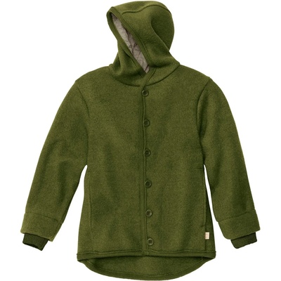 disana Детско вълнено яке disana Kid's Walk-Jacke Wool jacket - Oliv - размер 74/80 (EU) (703-6089-0711)