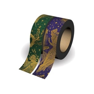 Paperblanks Olive Fairy/Violet Fairy Pack of 2 Rolls of Washi Tape | Paperblanks