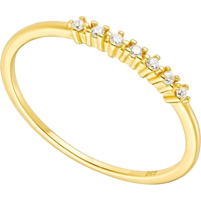 Olivie Stříbrný něžný prstýnek GOLD 8857