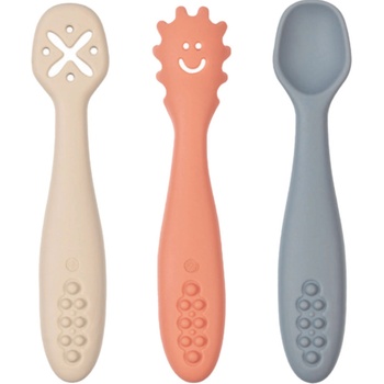 Bebeconfort Комплект лъжички за хранене Bebe Confort - Happy, 3 броя (3105209990)