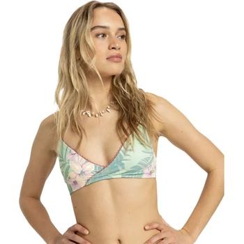 Roxy Into The Sun Fixed Tri bikini top - Green (Foam Green Coastal Breeze)