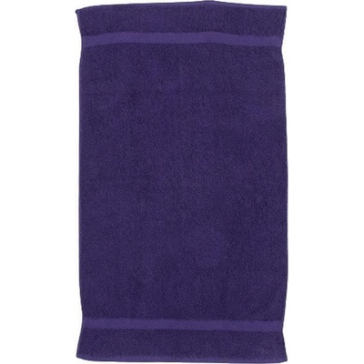 Towel City luxusní froté ručník na ruce s jemným dlouhým vlasem 550 g/m fialová 50 x 90 cm