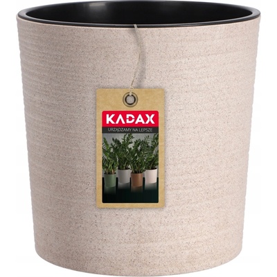 Kadax Květináč plast bílý 25,5 x 25 x 25,5 cm