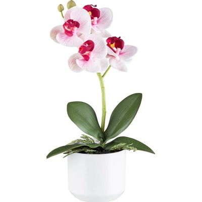Gasper Gasper Umelá orchidea v kvetináči, 27 cm, ružová