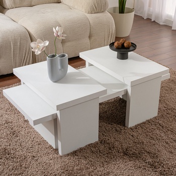 ASG Sanctuary - дизайнерска маса дървесен бял (8684283111817)