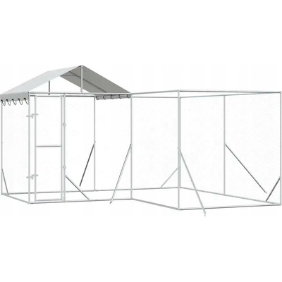 VidaXL Kotec kovová 400 x 400 x 250 cm