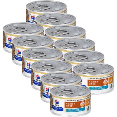 Hill's Prescription Diet k/d Stew Грижа за бъбреците консерва за котки риба тон 12 x 82 г
