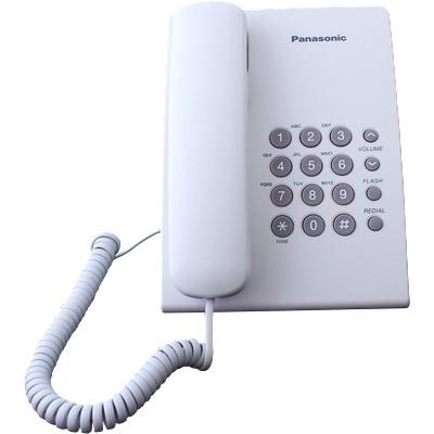 Panasonic Стационарен телефон Panasonic KX-TS500 - Бял (B1010052)