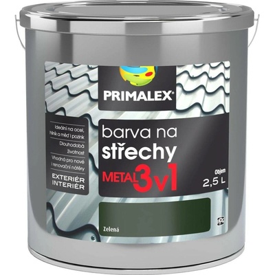 Primalex Metal 3v1 2,5L zelená