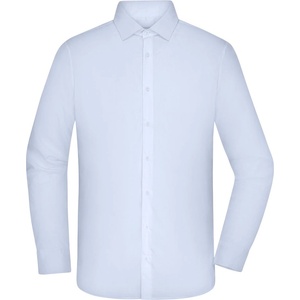 Daiber jn 1374 / Мъжка риза от смесен поплин - светлосиня xxxl (02137403713)