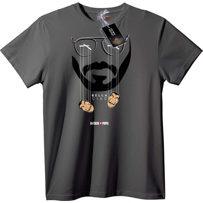NOONEBRAND Тениска La Casa de Papel Bella Ciao - 5XL, Black