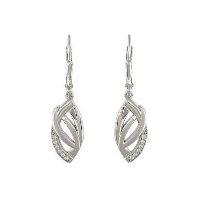INFINITYSILVER Stříbrné visací náušnice zirkonové ZITA OE650