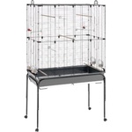 Ferplast Голяма клетка за птици Ferplast PLANETA черна - 99, 5 x 53 x 171, 5 см