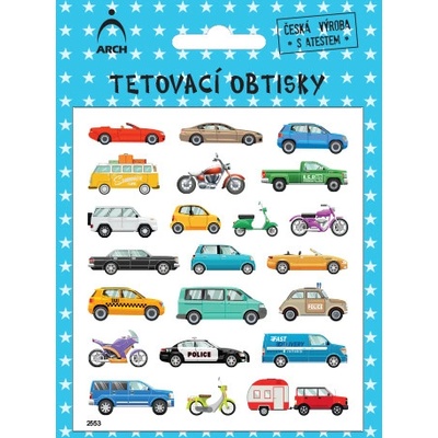 Arch Dětské tetování Dopravní prostředky 01
