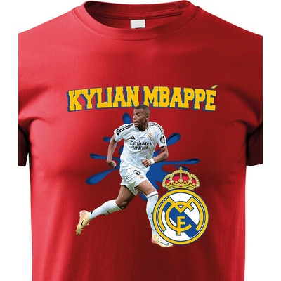 Dětské tričko Mbappé Real Madrid ČervenáCanvas Dětské tričko Bezvatriko.cz 2757