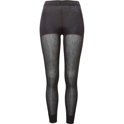 BRYNJE Wool lady rib longs čierne