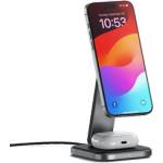 Satechi 2-in-1 Foldable Qi2 Wireless Charging Stand - Space Gray (ST-Q21FM) - iStore