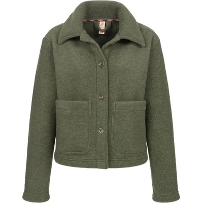 Engel Дамско вълнено яке Engel Women's Cropped Jacket Wool jacket - Schilf Melange - размер 42/44 (EU) (105-4631-0113)