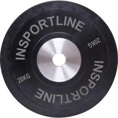 inSPORTline Bumper Plate Gumový kotouč 20 kg ,50mm