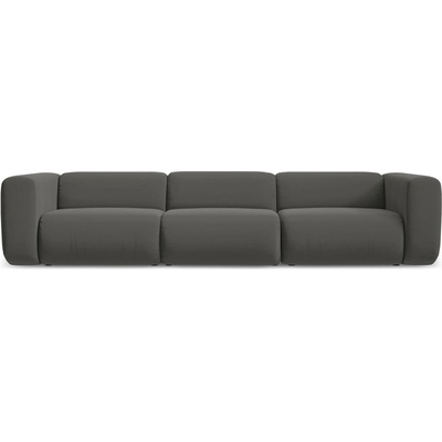 makamii Сив кадифен диван 319 cm Ekahi - Makamii (EKAHI_4S_3_P1_C2)