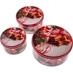 Dakls Метални кутии за сладкиши в комплект 3 бр. Christmas - Dakls (EBA126)