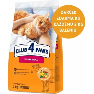 CLUB 4 PAWS Premium S teľacím mäsom 2 Kg