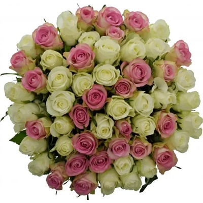 Kytice 55 míchaných růží AGAPA 40cm