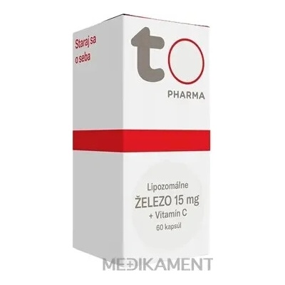 TOTO Lipozomálne ŽELEZO 15 mg + Vitamín C 60 kapsúl