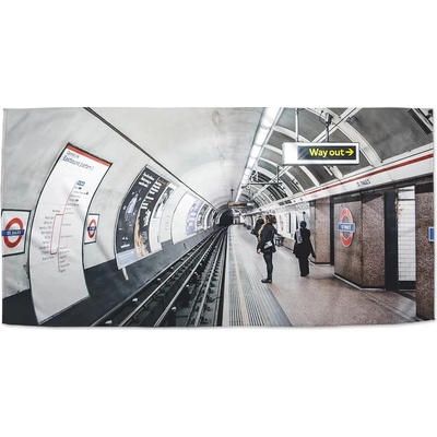Sablio Ručník s potiskem Stanice metra 50 x 100 cm