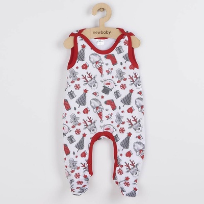 Kojenecké bavlněné dupačky New Baby Cherry červená