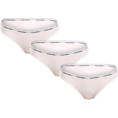 Calvin Klein 3PACK dámske nohavičky (QD5207E 100) biele
