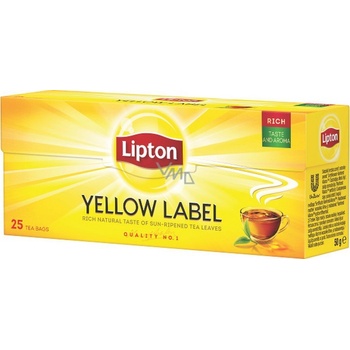 LIPTON Yellow Label serv černý čaj 25 x 2 g
