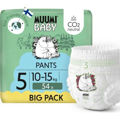 Moomin Muumi Baby Pants 5 10-15 kg 54 ks