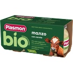 Plasmon БИО пюре говеждо и моркови 6м+ 2х80г - bubu
