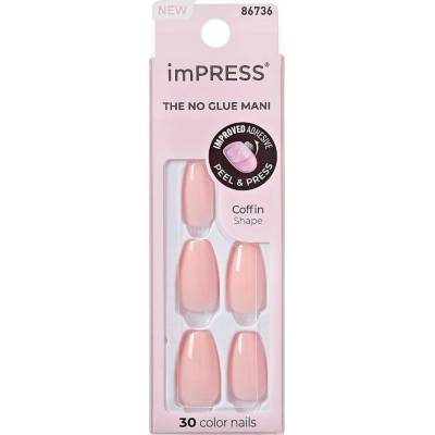 KISS imPRESS Color Medium umělé nehty Pink Dream 30 ks